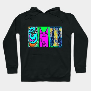 Lucky Cat Pop Art Graffiti Hoodie